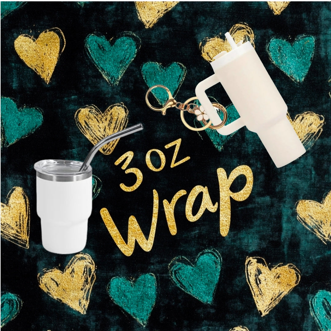 3oz Shot Glass/Mini Tumbler Wraps