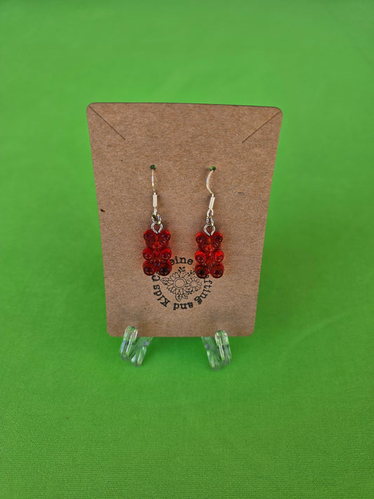 Red Gummy Bear Earrings