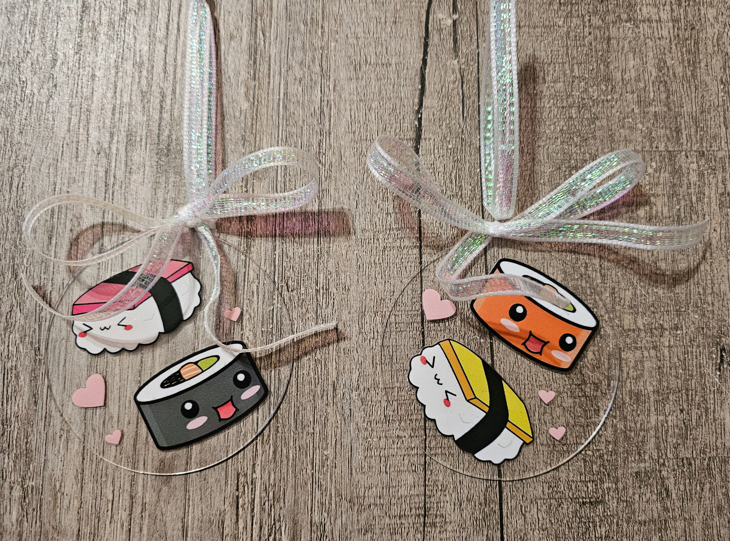 Kawaii Sushi Ornament Set of 2