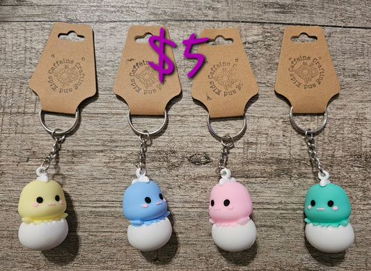 Baby Dinosaur Keychain