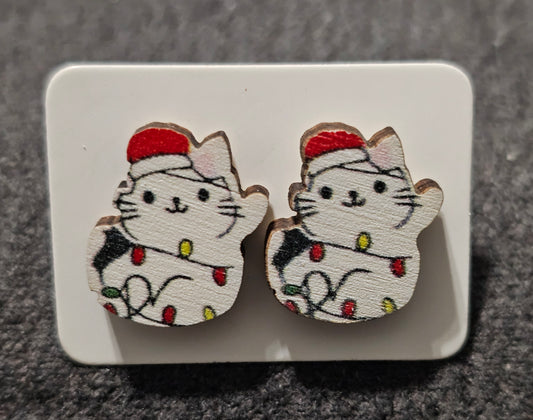 Tangled Cat Earrings