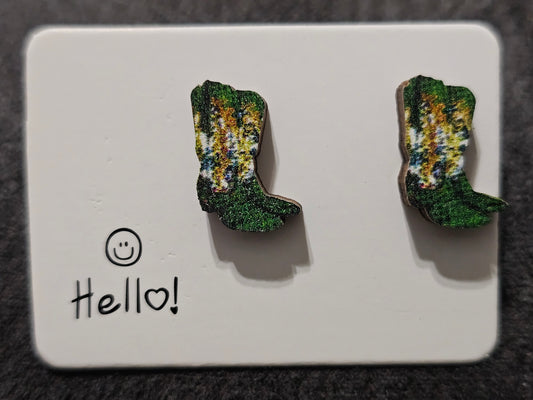 Cowboys Boot Earrings