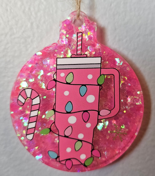 Pink Tumbler Ornament