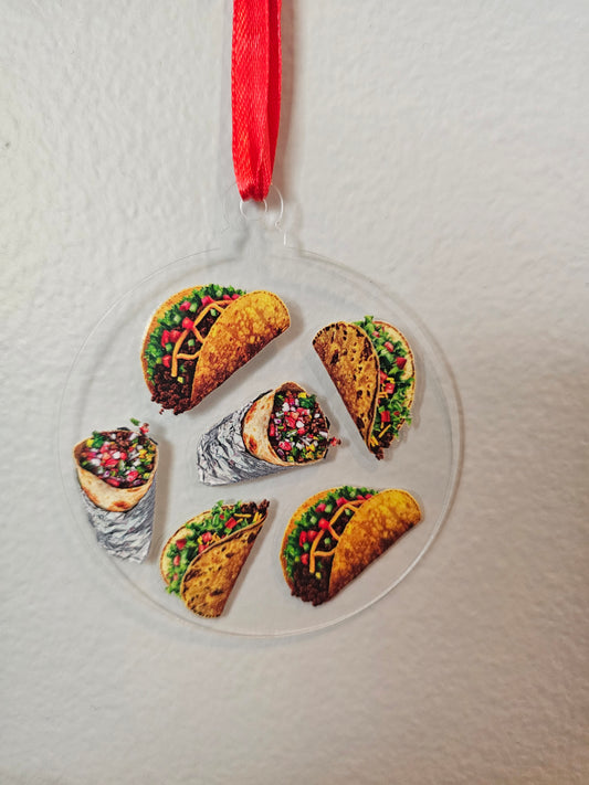 Taco and Buritto Ornament