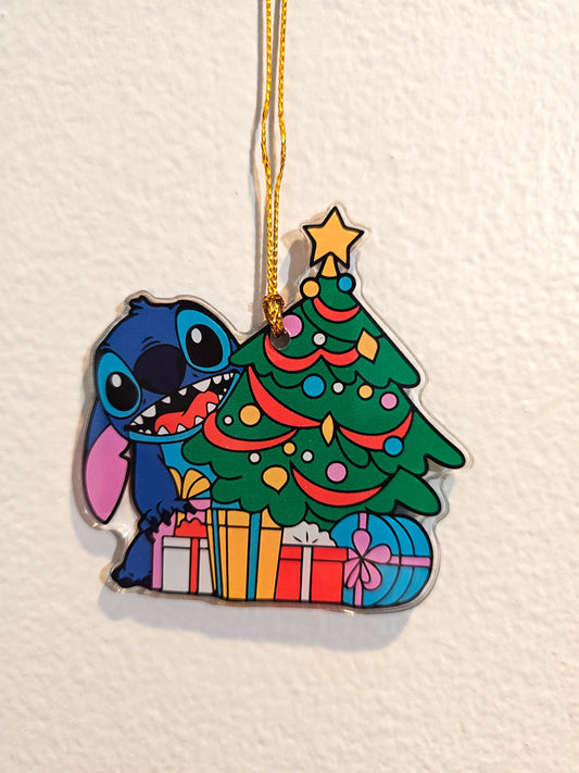 Blue Alien Ornament