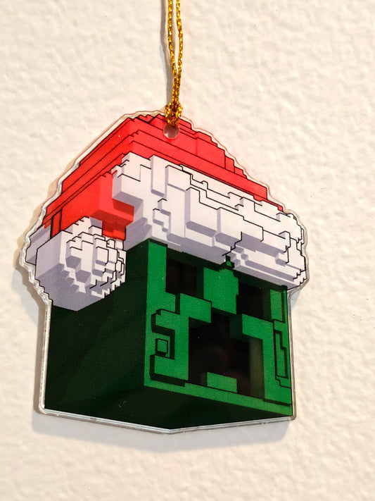 Santa Creeper Ornament
