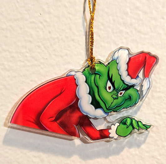 Santa Green Guy Ornament