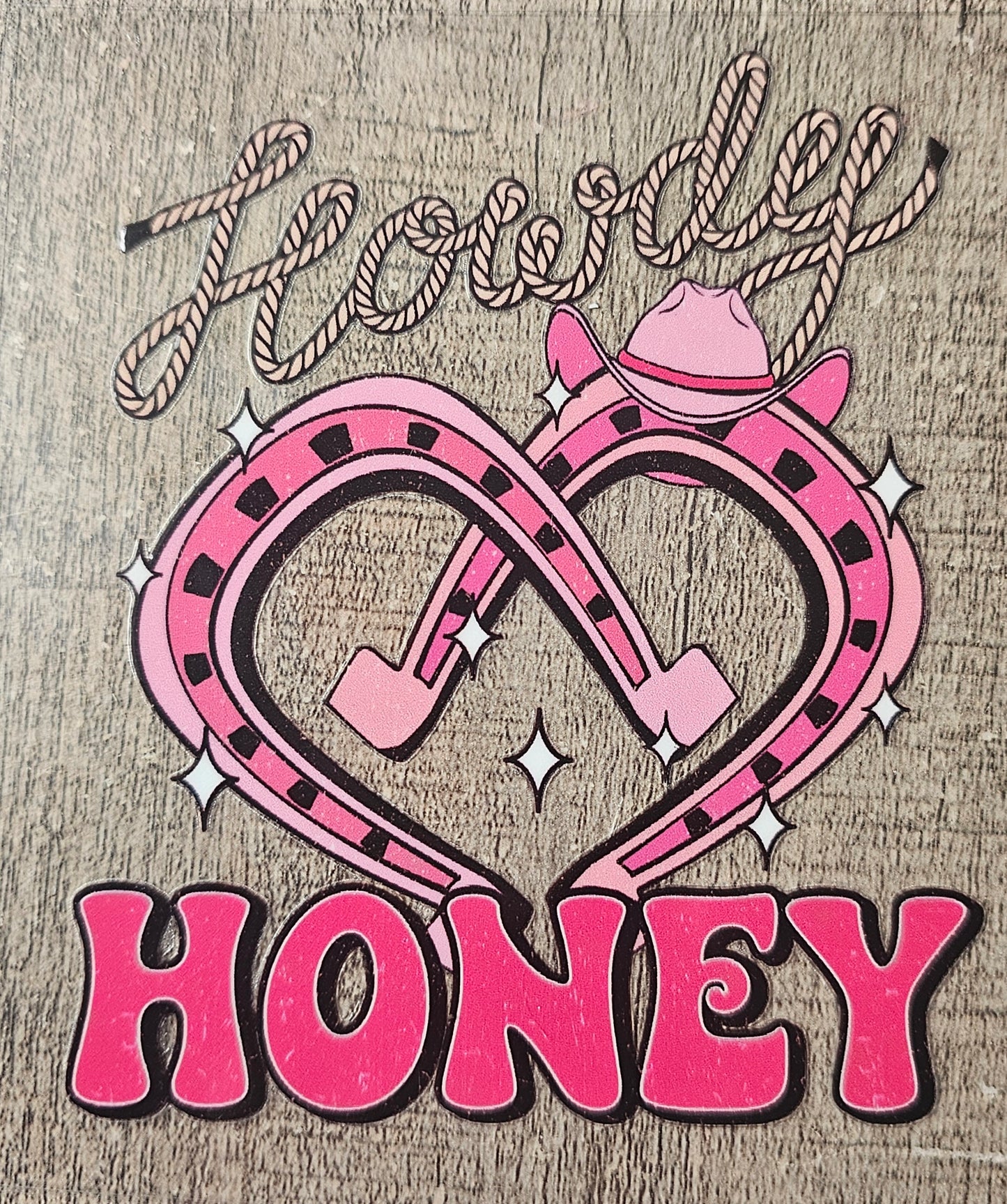 Western Howdy Honey 4in Decal