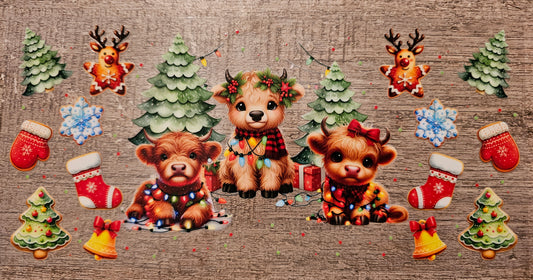 Christmas Cows 16oz Wrap