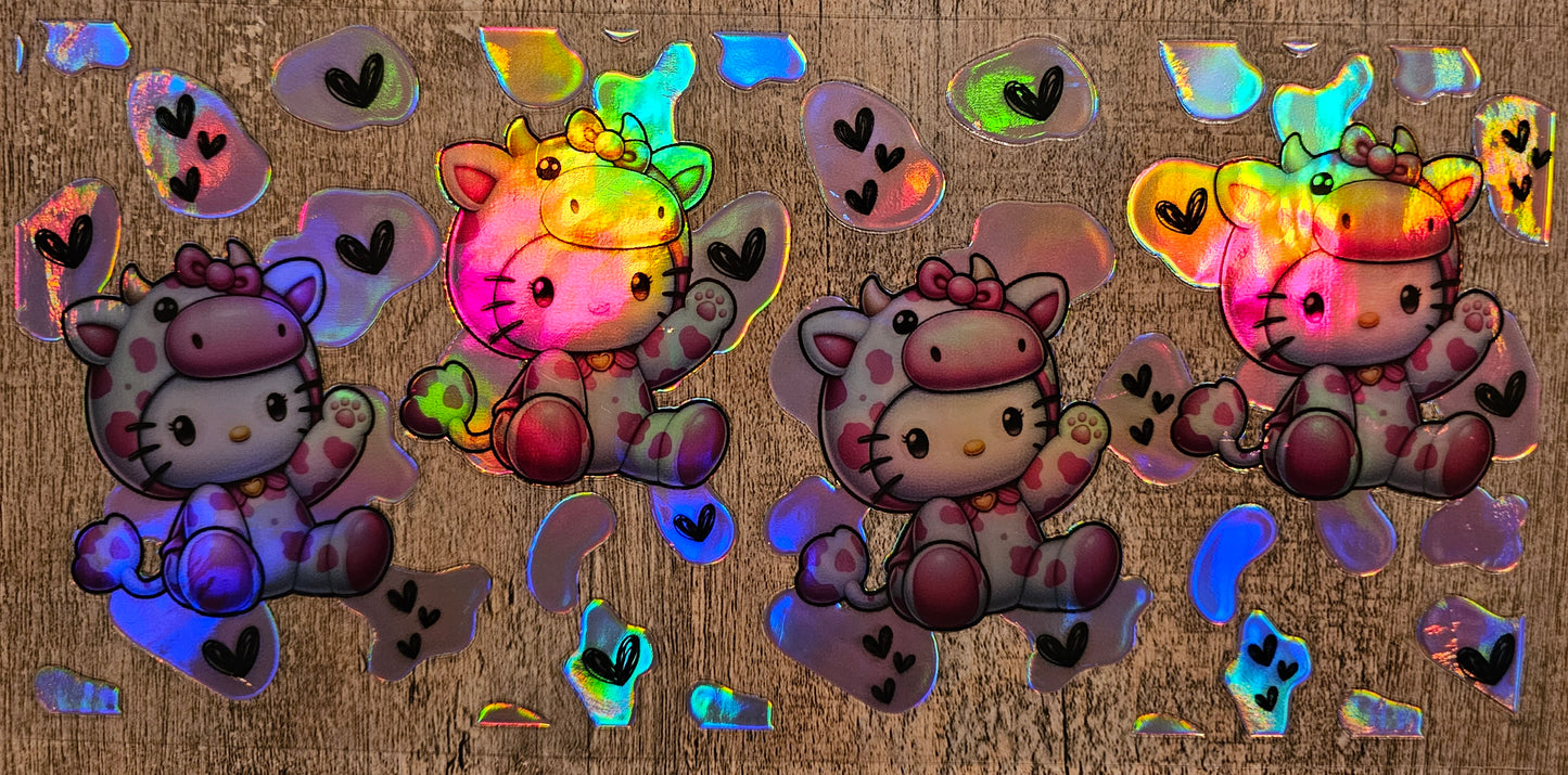 Holographic HK Cow 16oz Wrap