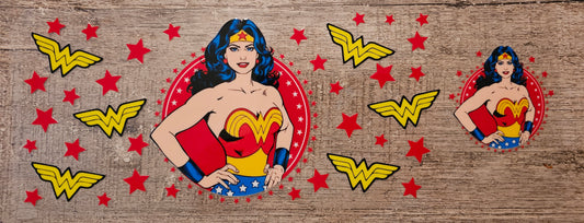 Superhero Wonder 16oz Wrap with Lid Design
