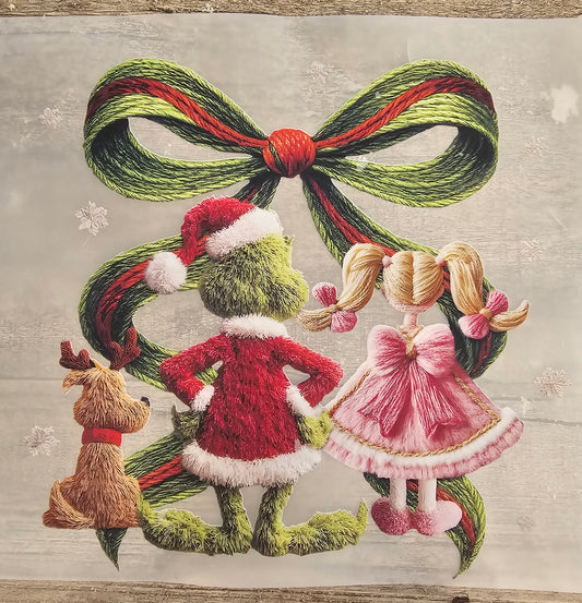 Green Man Christmas DTF