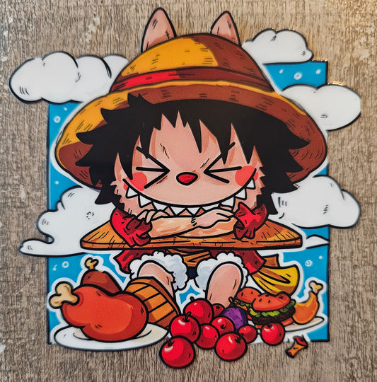 Lu and Anime Mashup 4in Decal