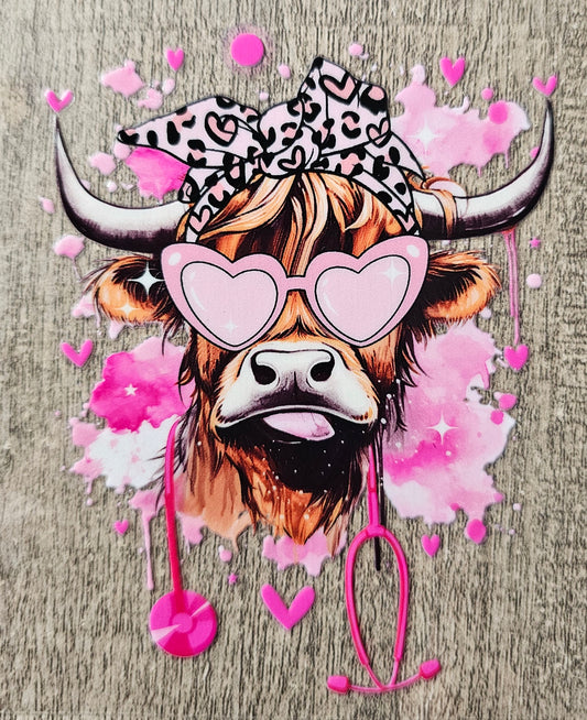 Nurse Cow 4in Decal