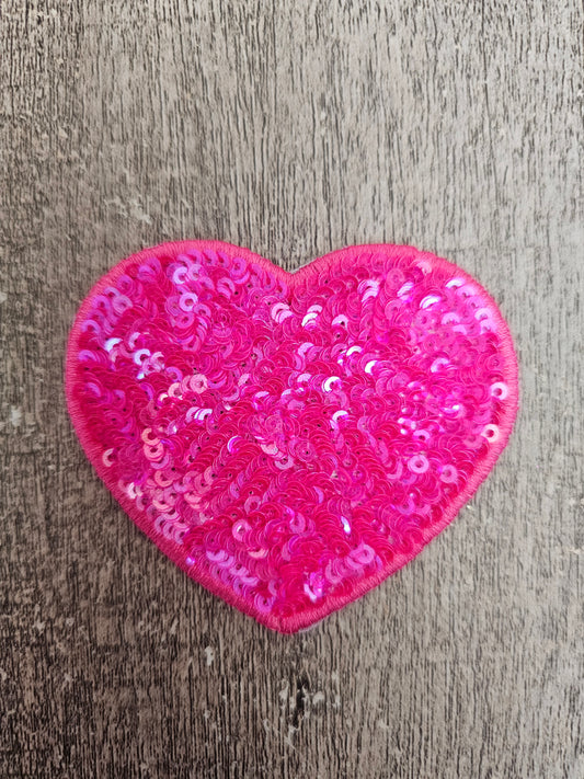 Heart Pink Mini Patch 3in