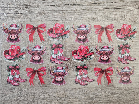 Christmas Cow 16oz Wrap