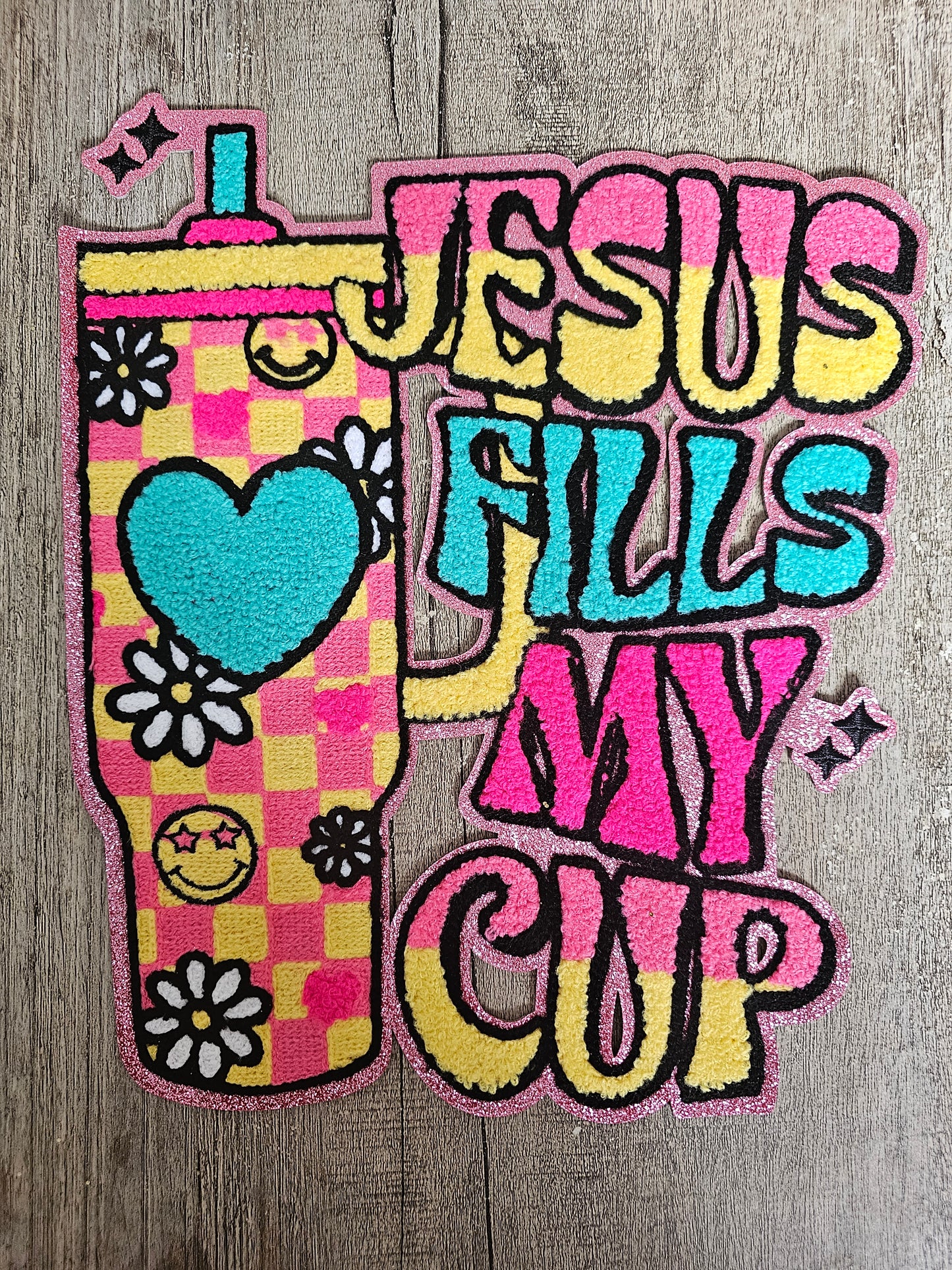 Jesus Fills My Cup XL Patch
