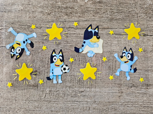 Blue Dog Stars 16oz Wrap