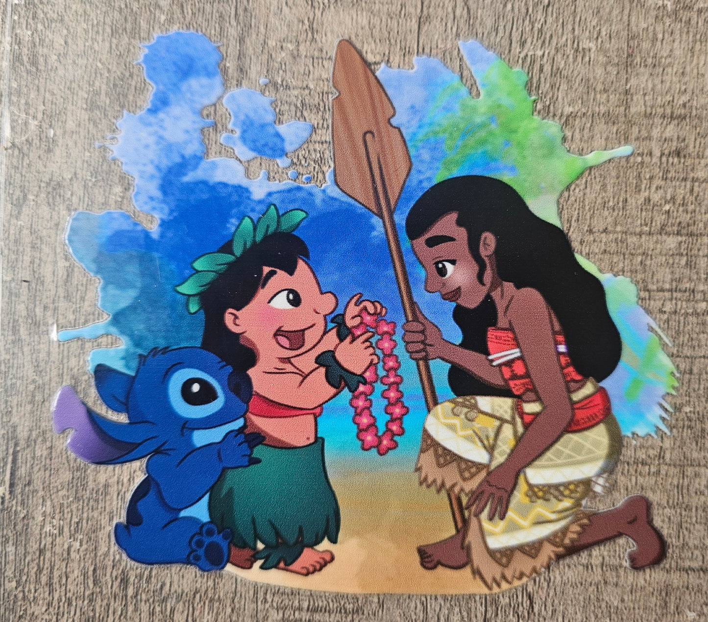 Blue Alien ans Princess 4in Decal