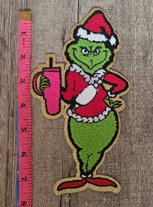 Christmas Green Man Patch