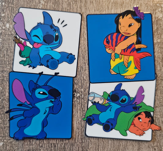 Blue Alien 4in Decal