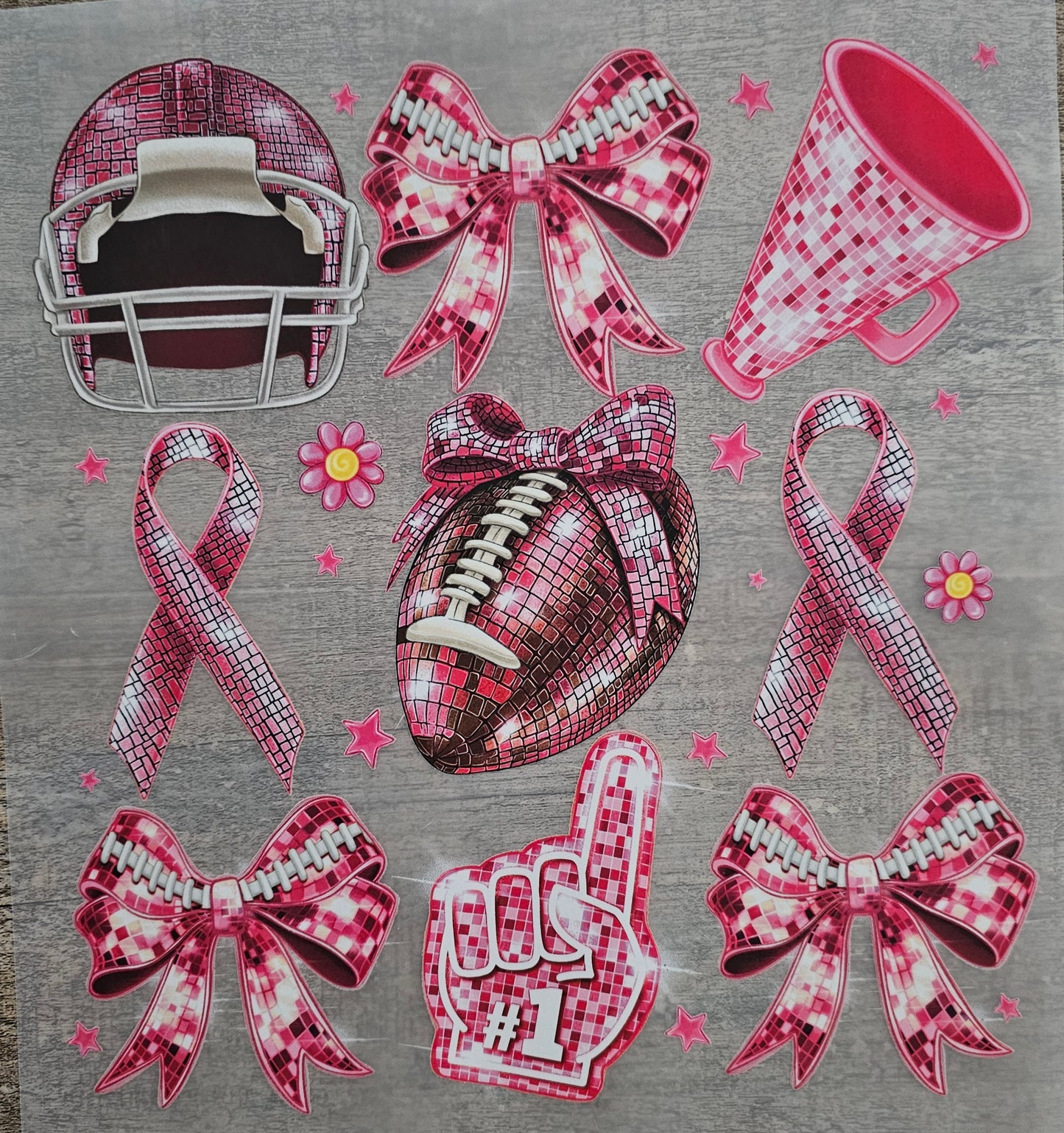 Football and Bows DTF
