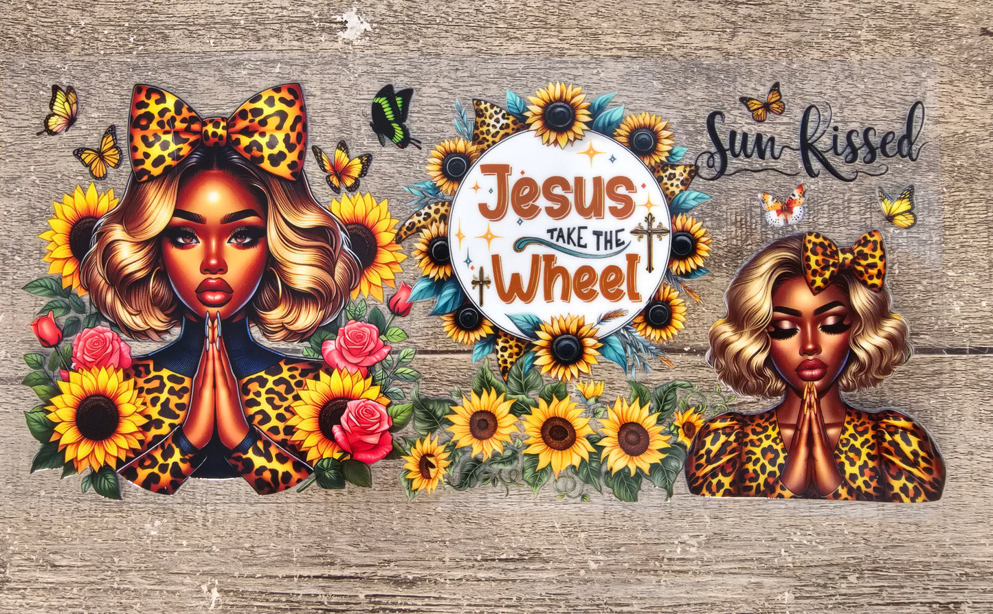 Jesus Take The Wheel Religion 16oz Wrap