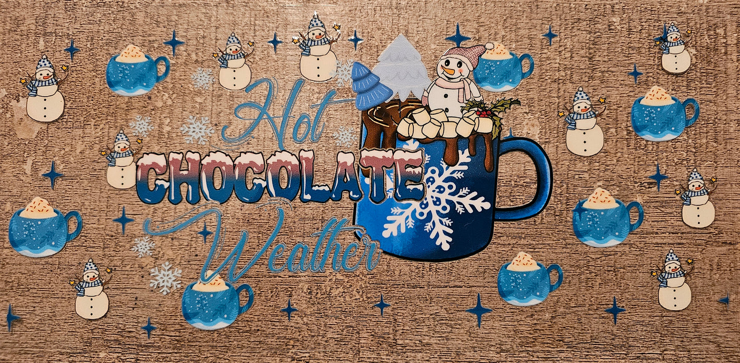 Christmas Snowman Hot Chocolate 16oz Wrap