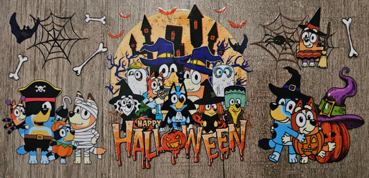 Halloween Blue Dog - 16oz