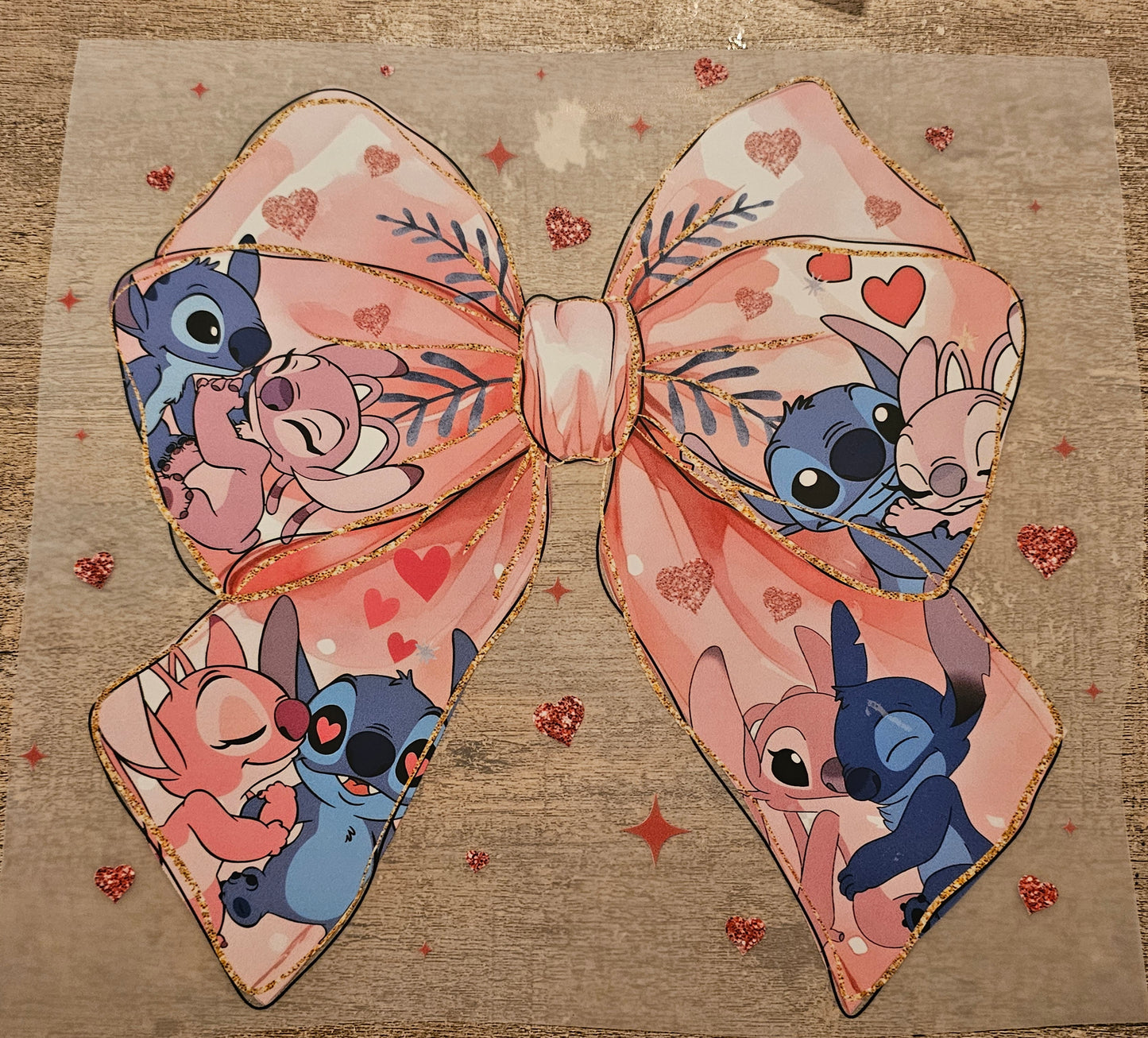 Blue Alien Bow DTF