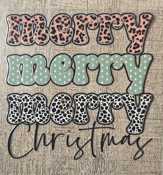 Merry Christmas 4in Decal