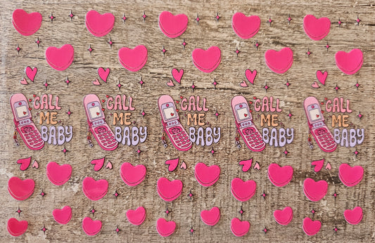 Call Me Pen/Bookmark Wrap Sheet