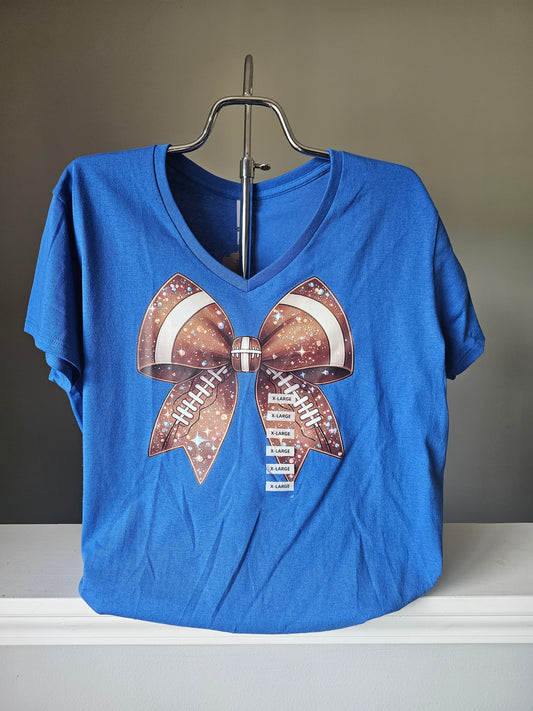 Football Bow Shirt XL