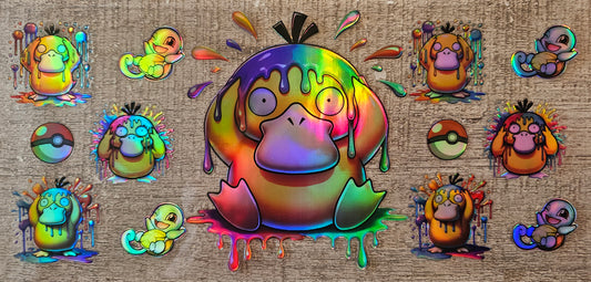 Pocket Monster Holographic 16oz Wrap