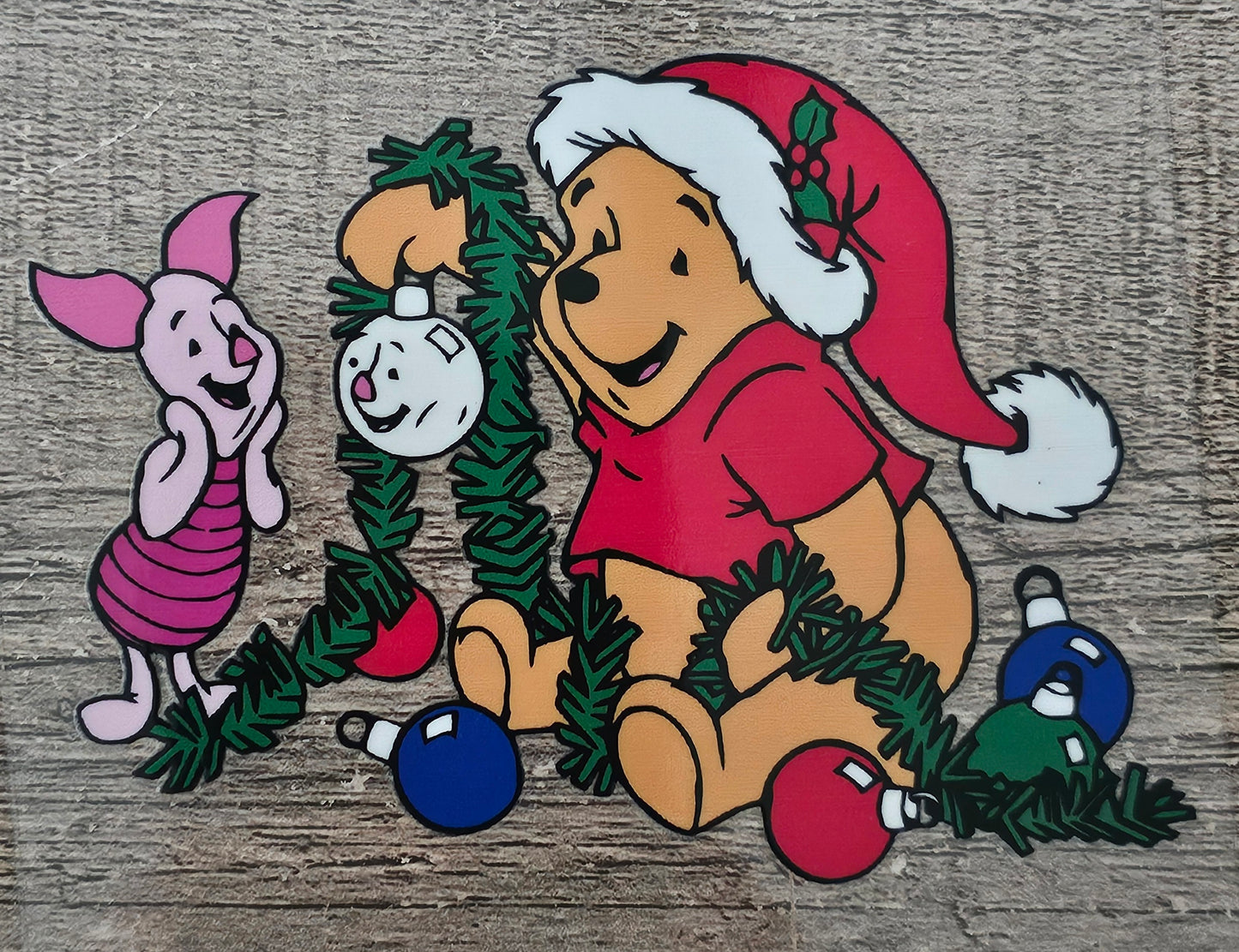 Christmas Bear 4in Decal