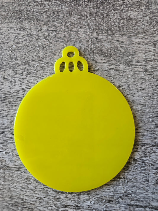 Yellow Ornament Blank