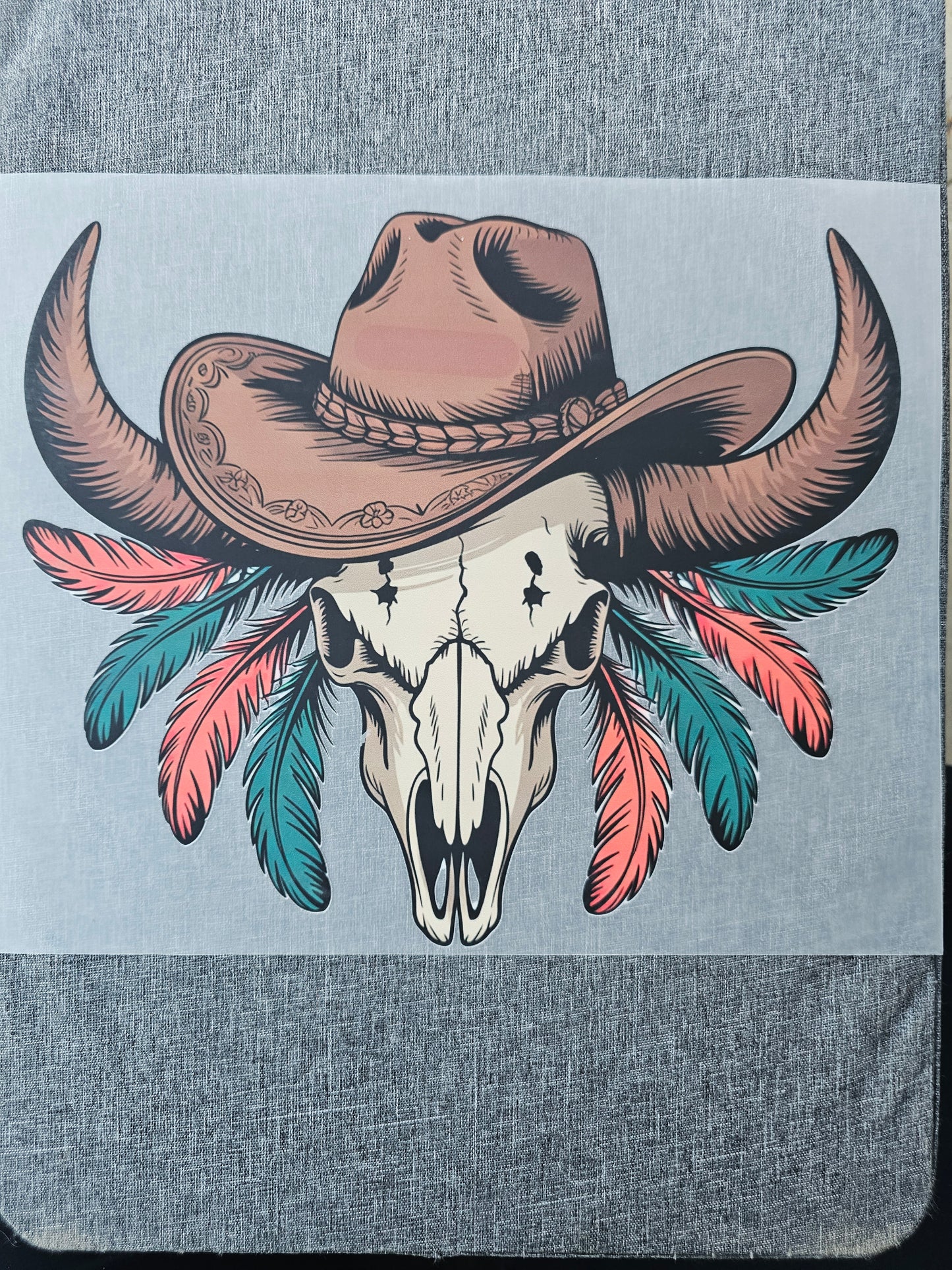 Western Skull DTF