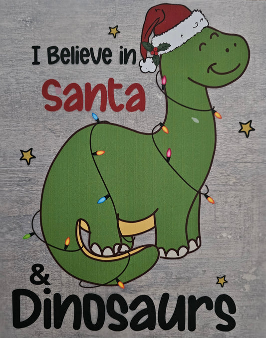 Dino and Santa DTF