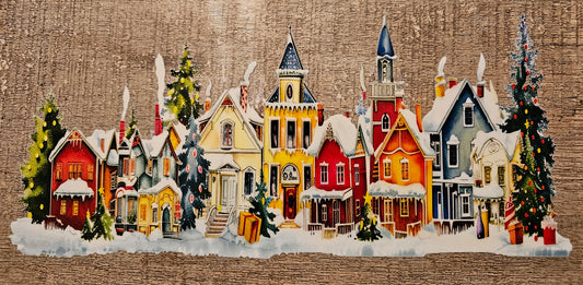 Christmas Village 16oz Wrap