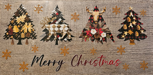 Christmas Trees and Moose 16oz Wrap