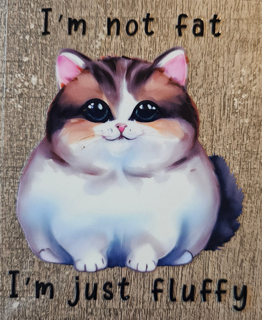 Fluffy Cat 4in Decal