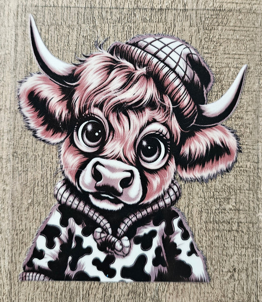 Cow 4in Decal