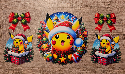 Christmas Pocket Monster 16oz Wrap