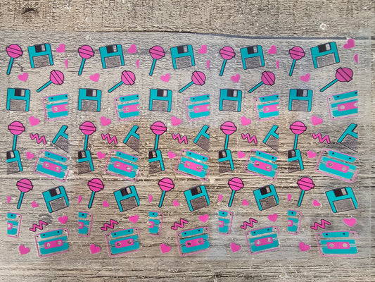 90s Pen/Bookmark Wrap Sheet