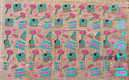 90s Throw Back Pen/Bookmark Wrap Sheet
