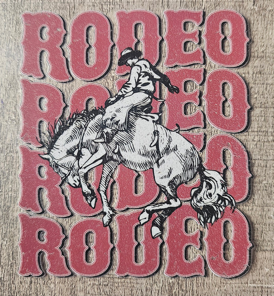 Western Rodeo 4in Decal