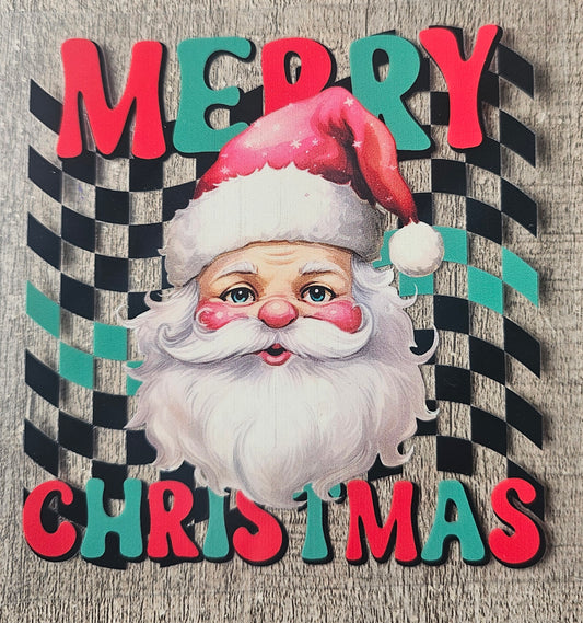 Christmas Santa 4in Decal