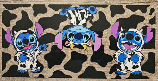 Blue Alien Cow Mashup 16oz Wrap