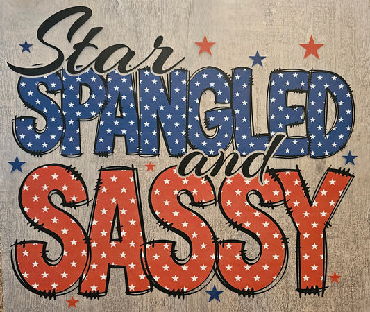 4th of July Spangled and Sassy DTF