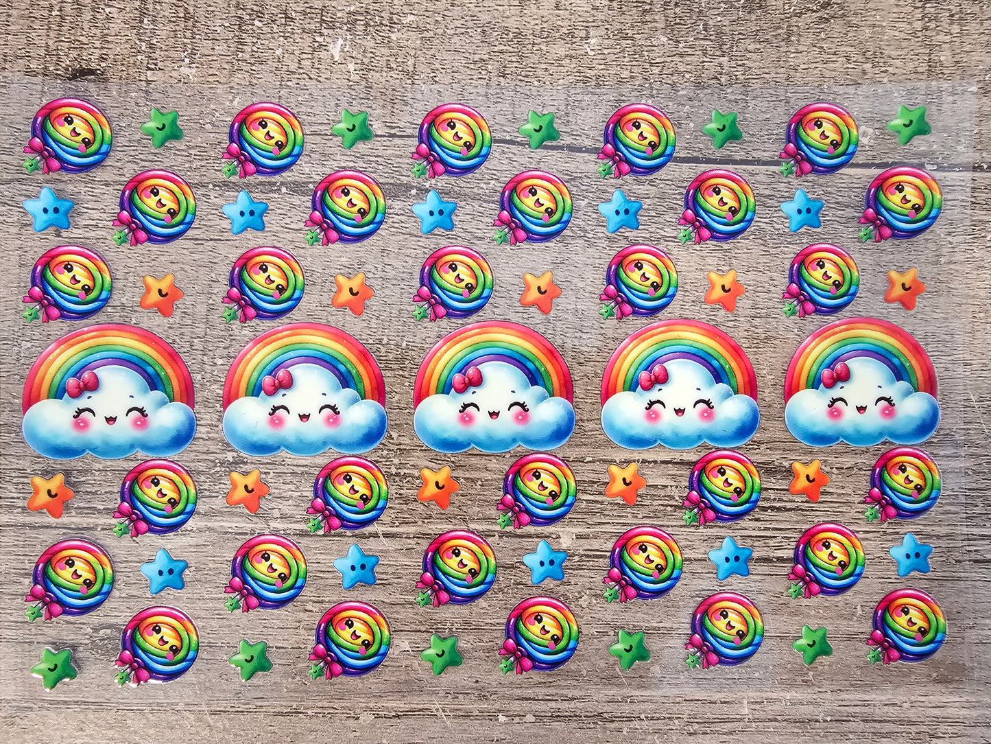 Rainbow Pen/Bookmark Wrap Sheet